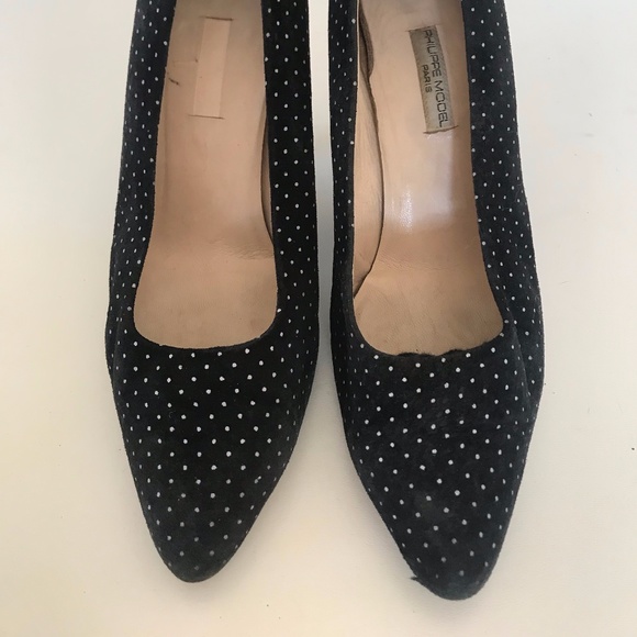VINTAGE POLKA DOT HEELS - Picture 5 of 8
